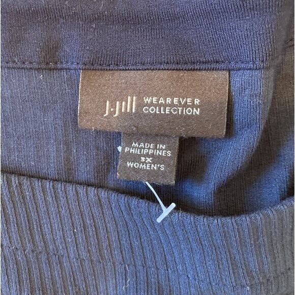 J Jill Short Sleeve Rayon Top Size 3X Women’s Black - Picture 3 of 7